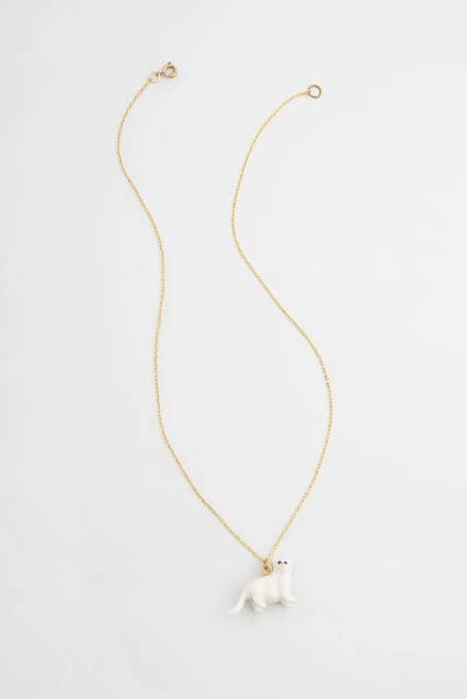 Tiny Persian Cat Necklace