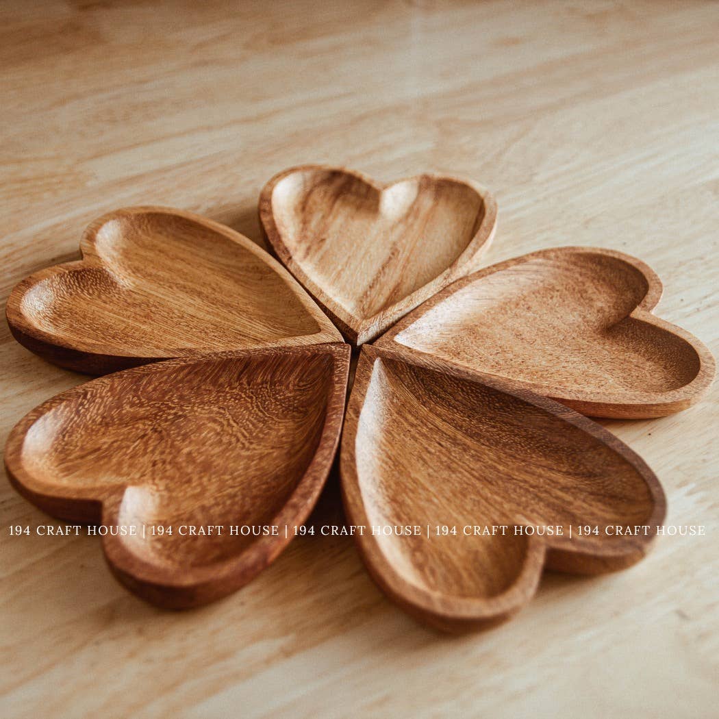 Sweet Heart Wooden Tray