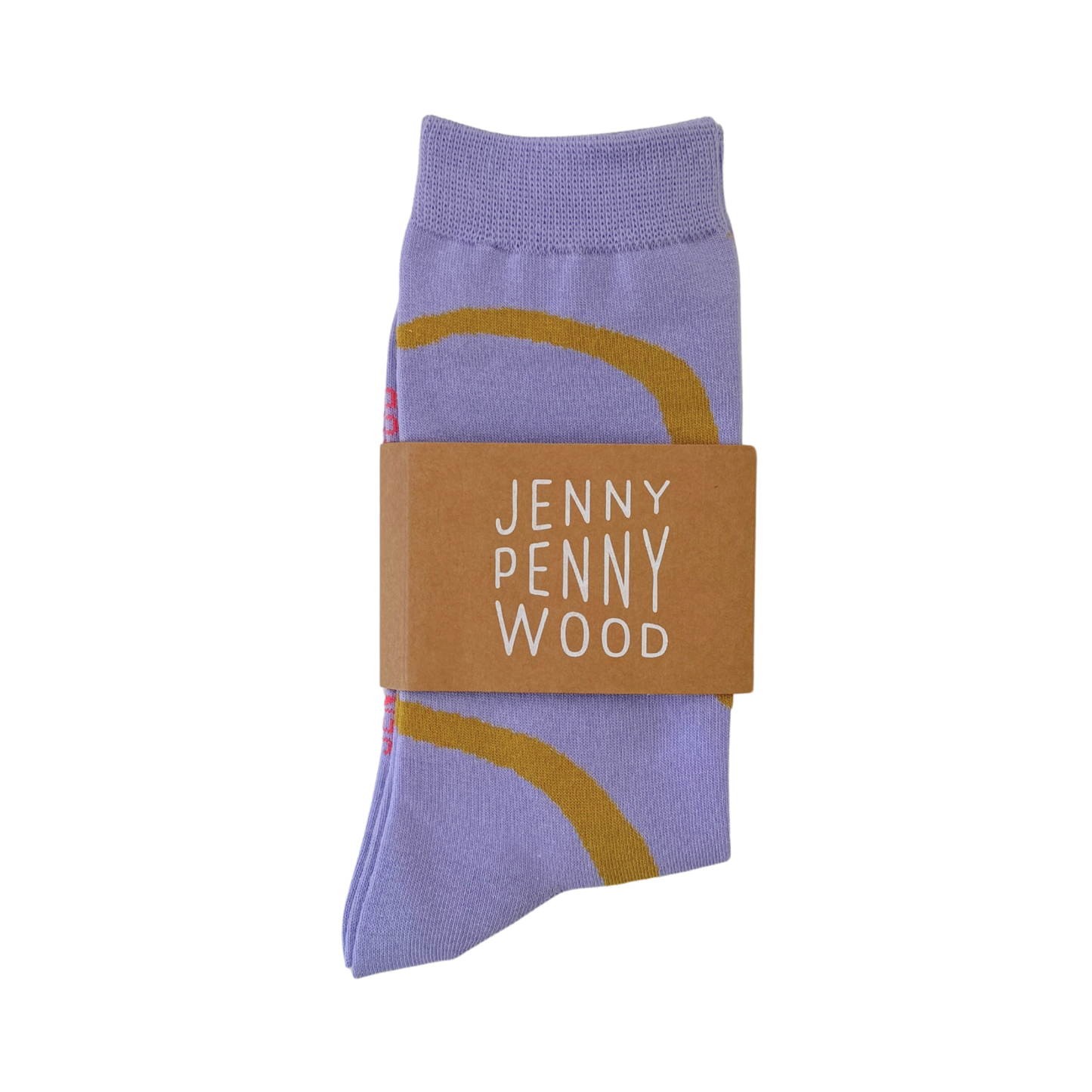 Crew Socks - Ziggy in Gold & Lavender
