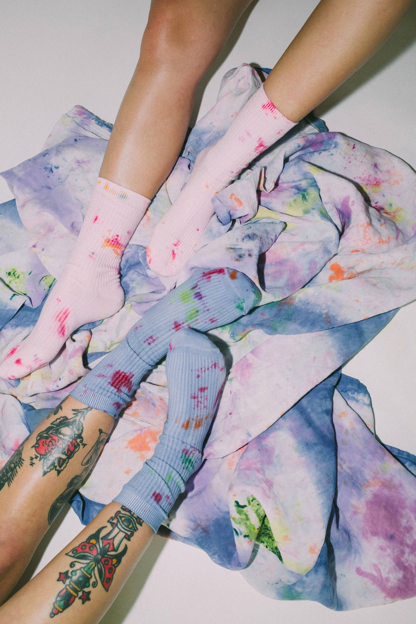 Shortcake Hand-dyed Dressy Socks