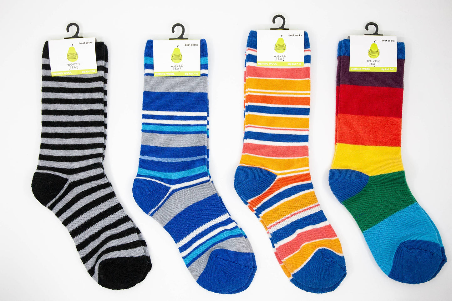 Children's Socks, Merino Wool Boot Length