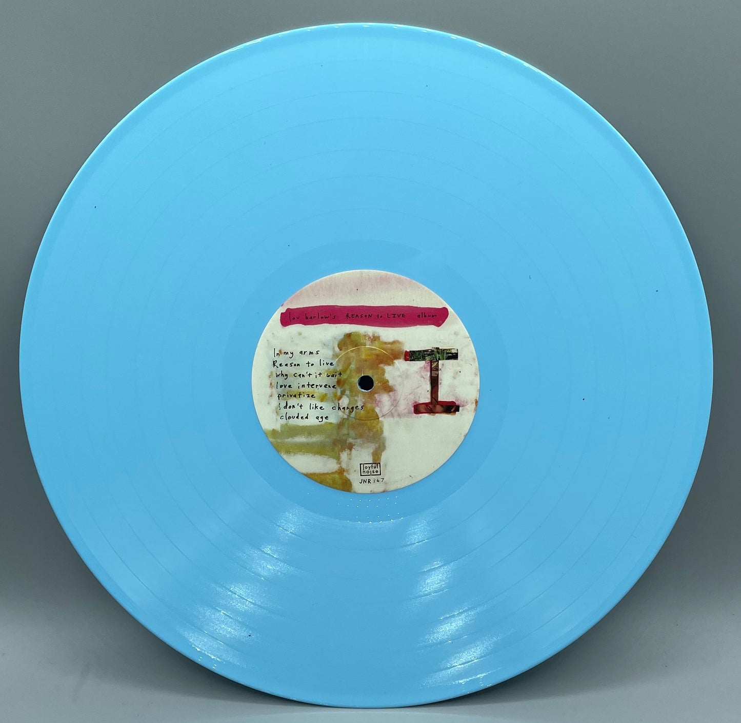 Reason To Live LP light-blue vinyl (signed)