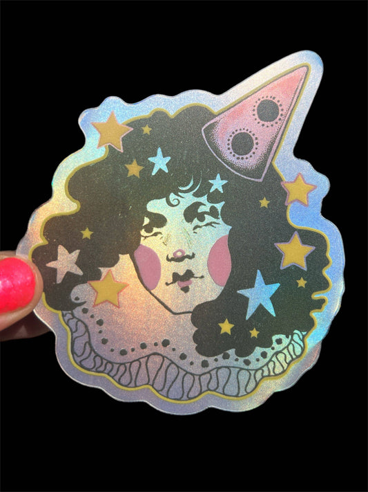 Glam Clown STICKER 3 Inch