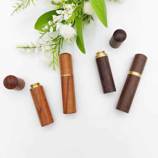 Wooden needle case for organizing various needles