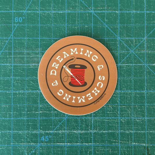 Dreaming & Scheming Sticker