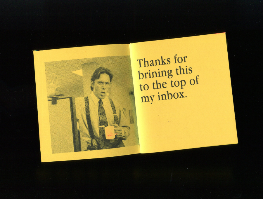 Per Your Request: A Risograph Zine About Biz Speak