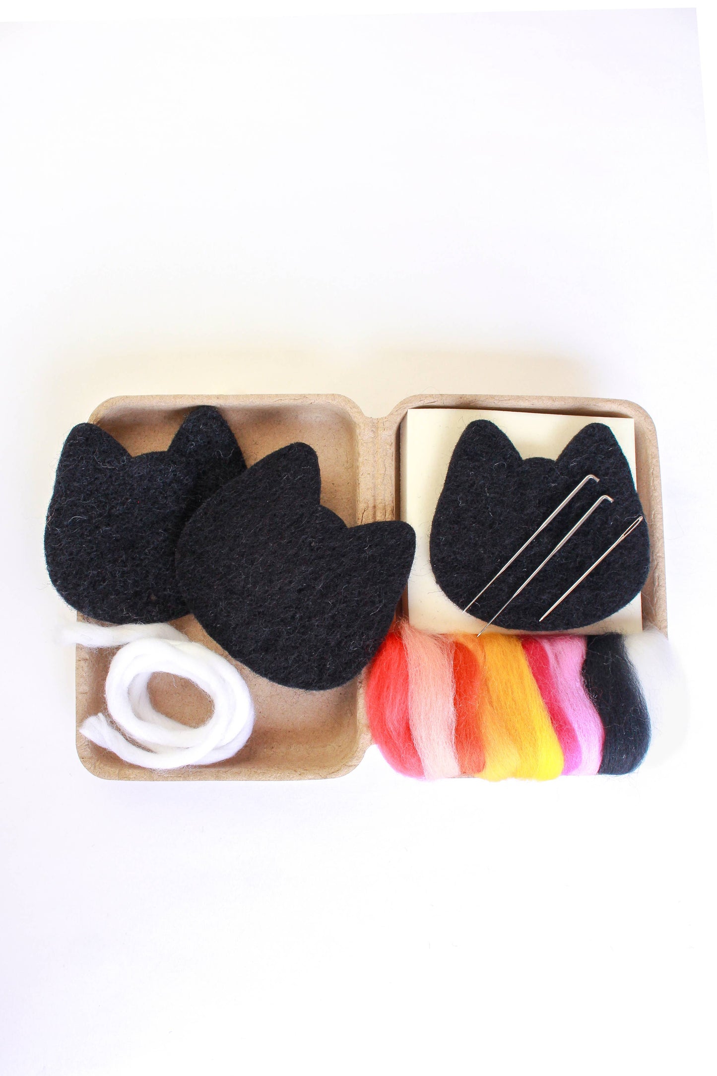 Mini Black Cats Felting Craft Kit 