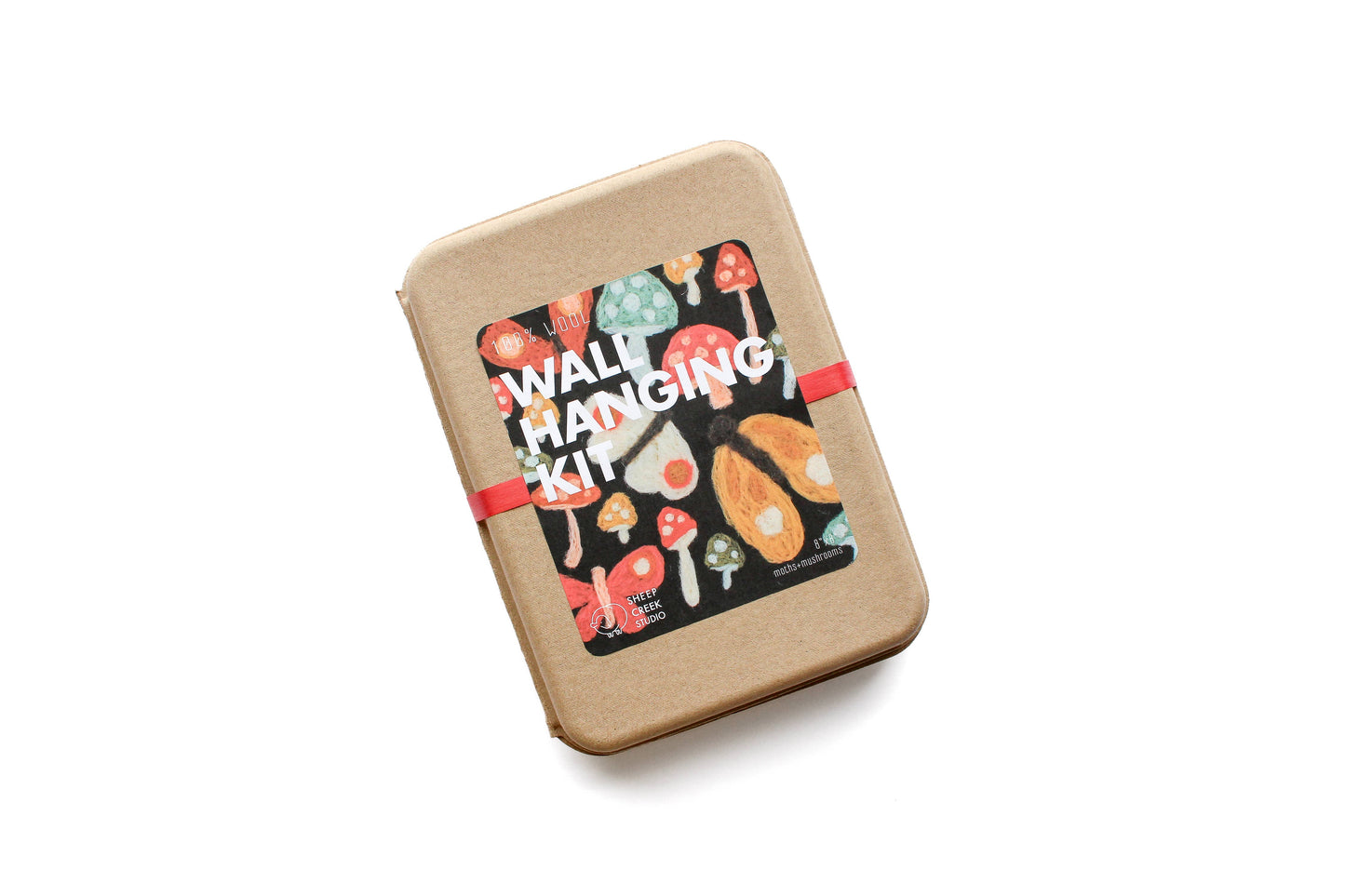 8"x8" Moth and Mushroom Banner Felting Kit