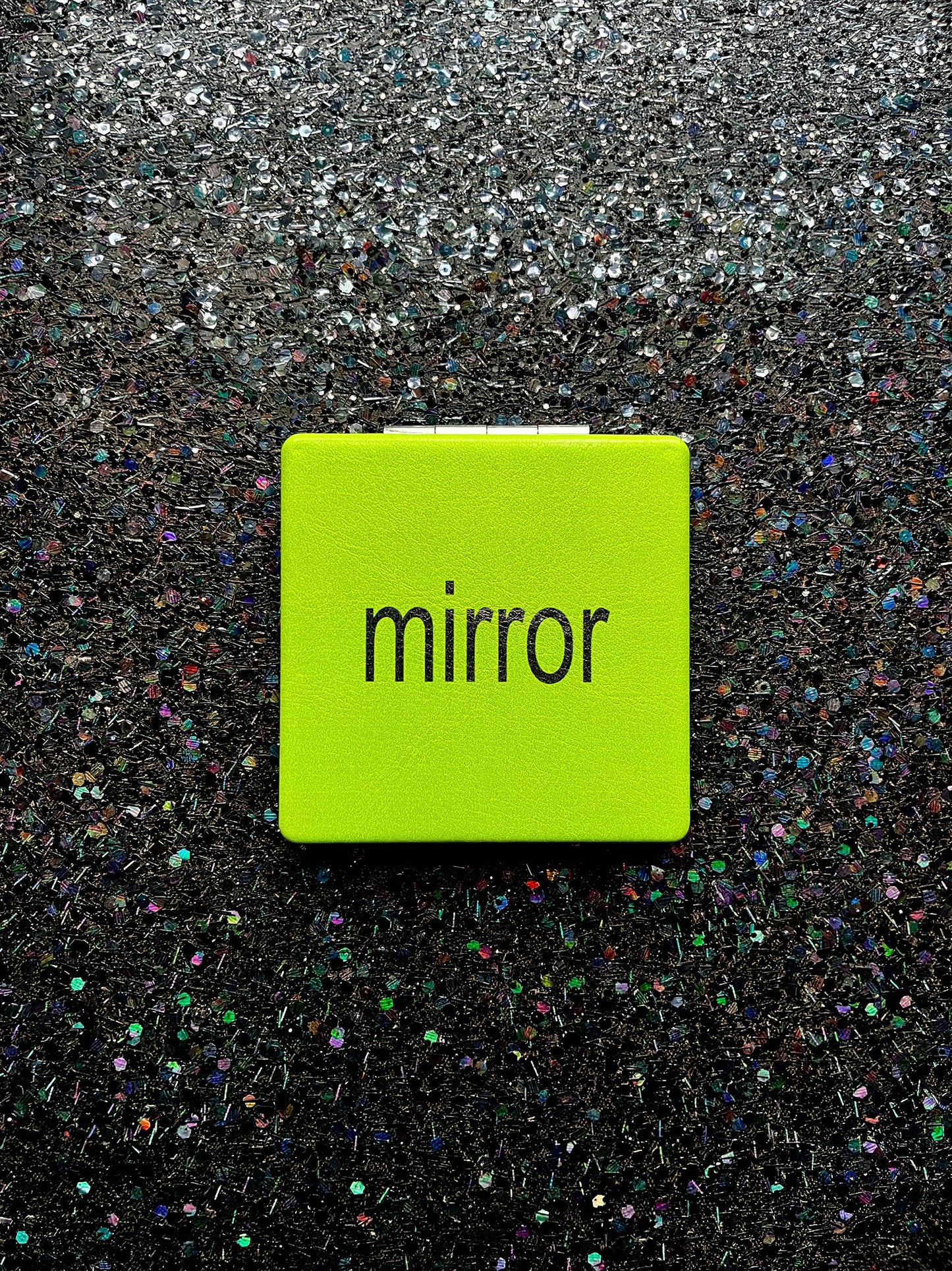 Bratty Green Compact Mirror