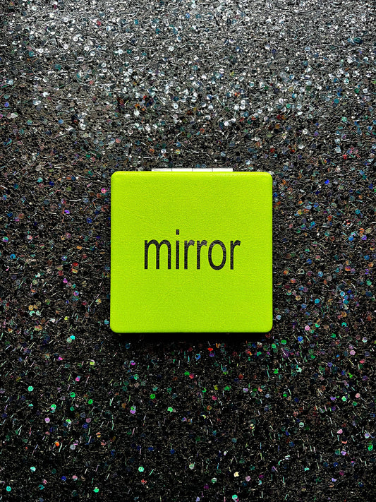 Bratty Green Compact Mirror
