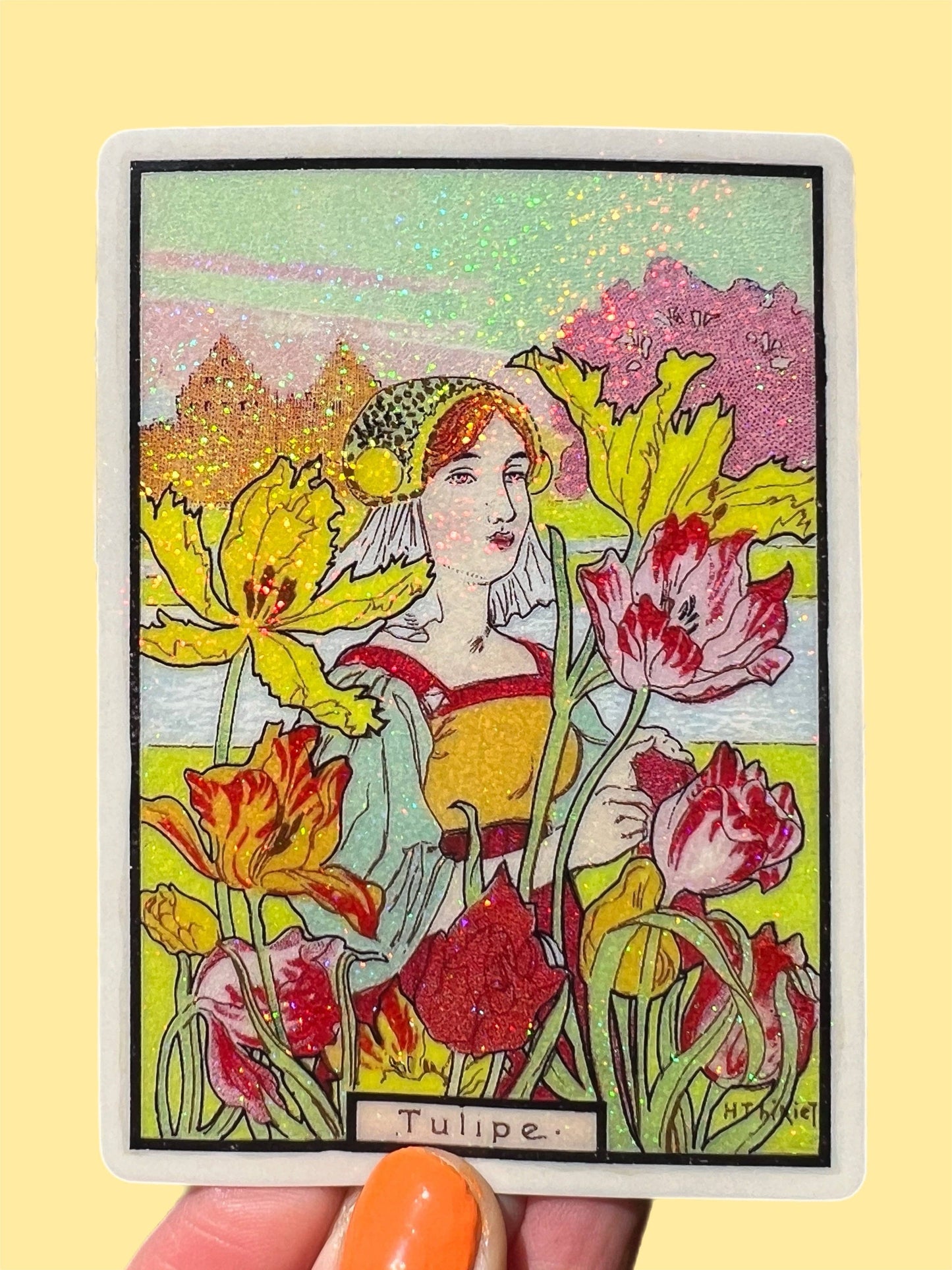 Dutch Tulip Maiden STICKER 3 Inch