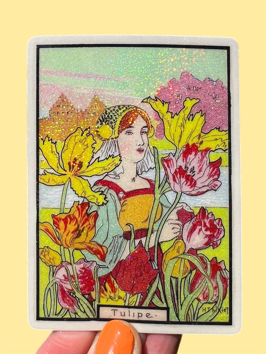 Dutch Tulip Maiden STICKER 3 Inch