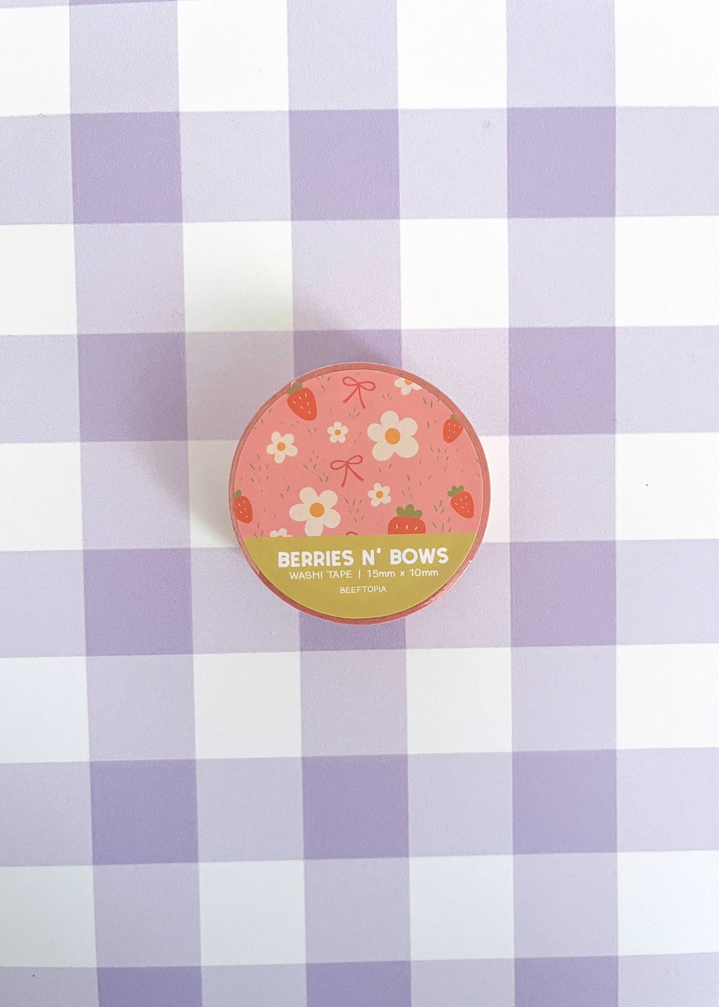 Berries n' Bows Washi Tape (15mm x 10m)
