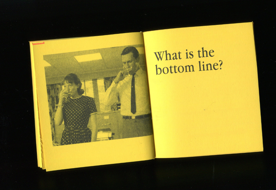 Per Your Request: A Risograph Zine About Biz Speak