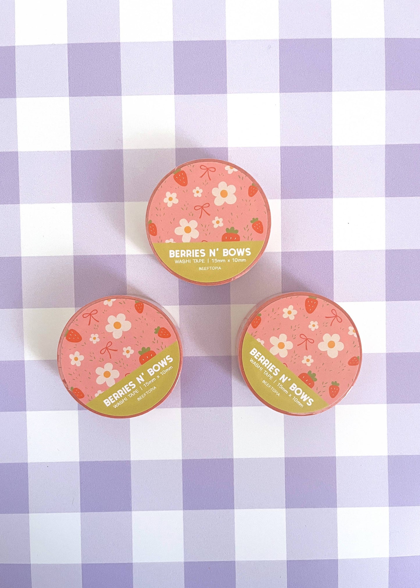 Berries n' Bows Washi Tape (15mm x 10m)