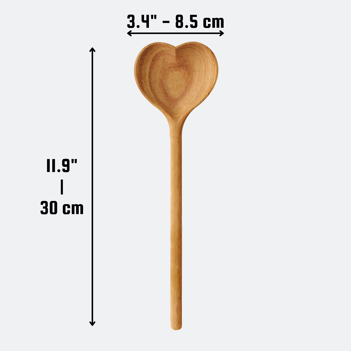 Large Wooden Heart Shaped Spoon