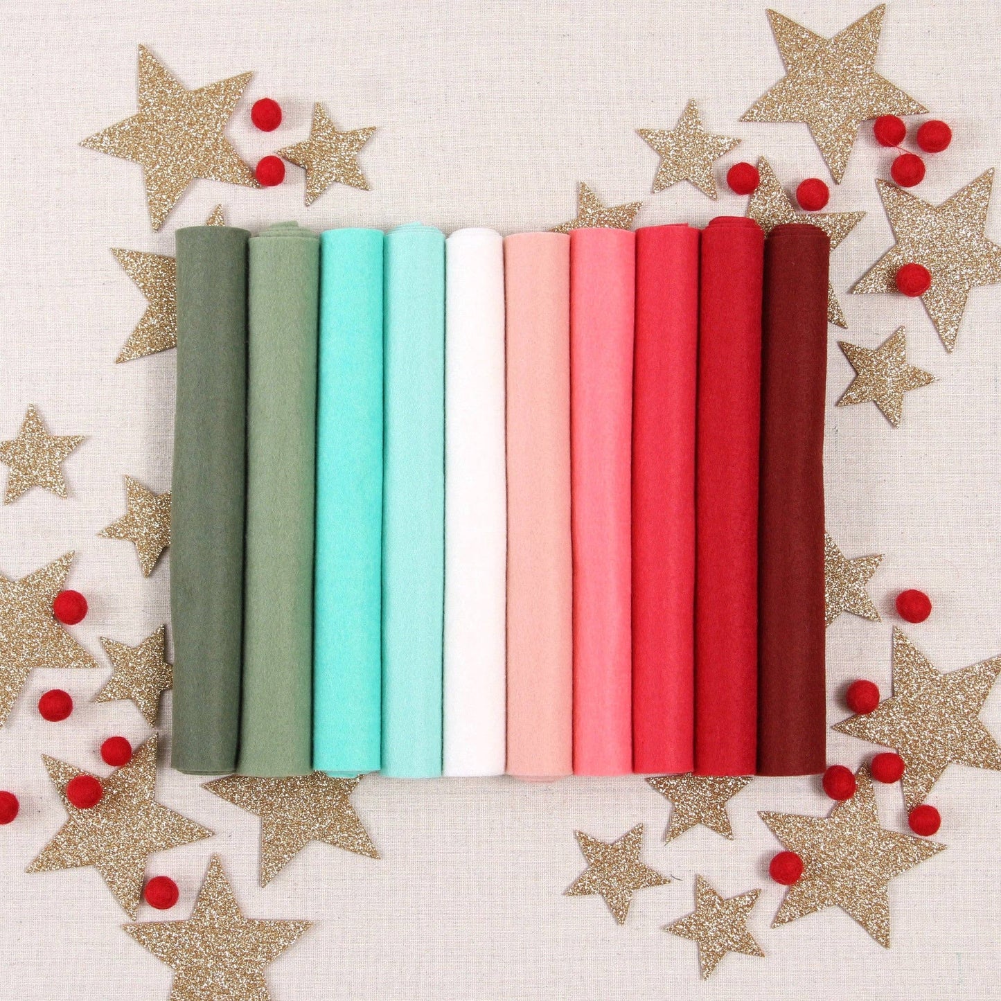 Wool Felt Sheets, Winter Mint