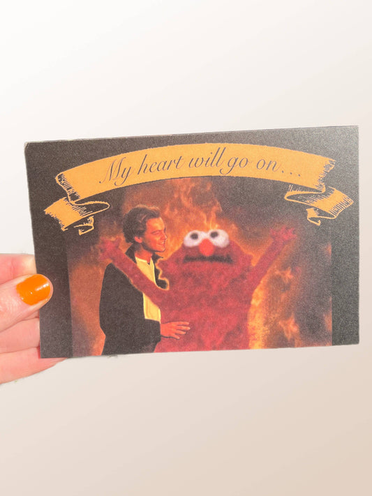 POSTCARD Leo's Heart Will Go On