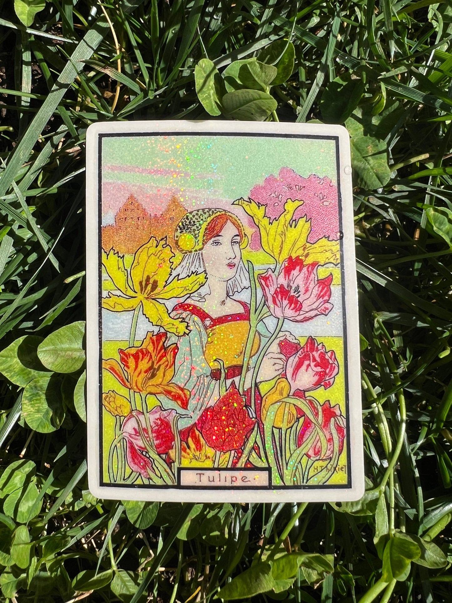 Dutch Tulip Maiden STICKER 3 Inch
