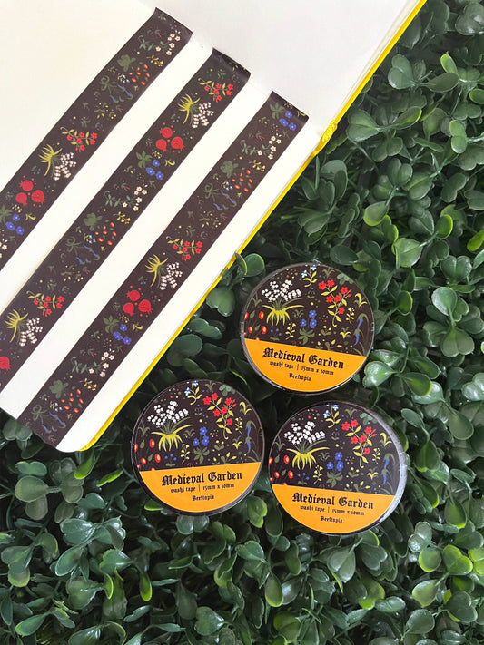 Medieval Unicorn Garden Washi Tape (15mm x 10m)
