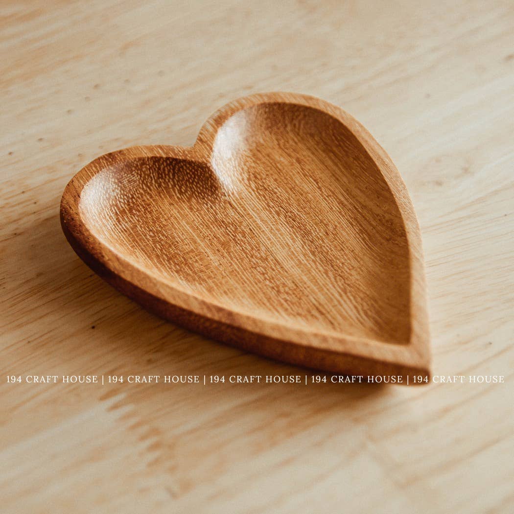 Sweet Heart Wooden Tray