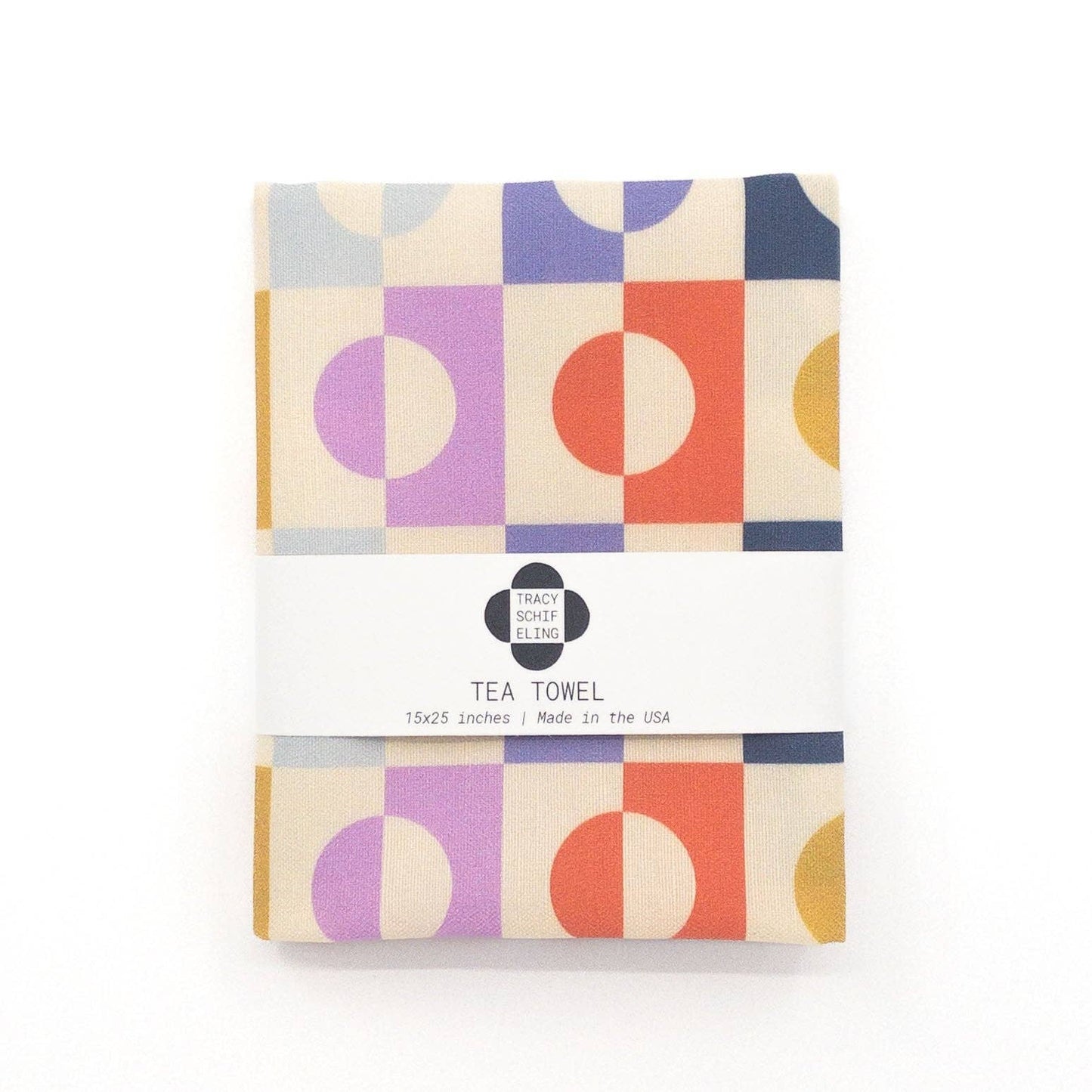 Colorful Geometric Tea Towel | Made in the USA