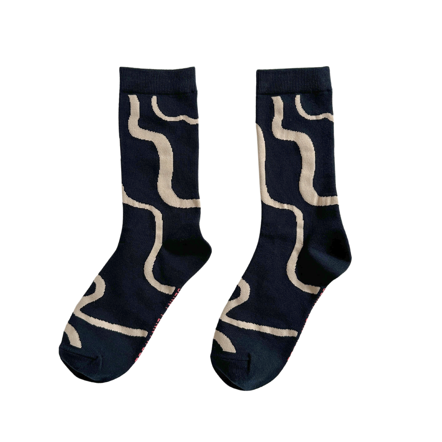Crew Socks - Ziggy in Black & Tan
