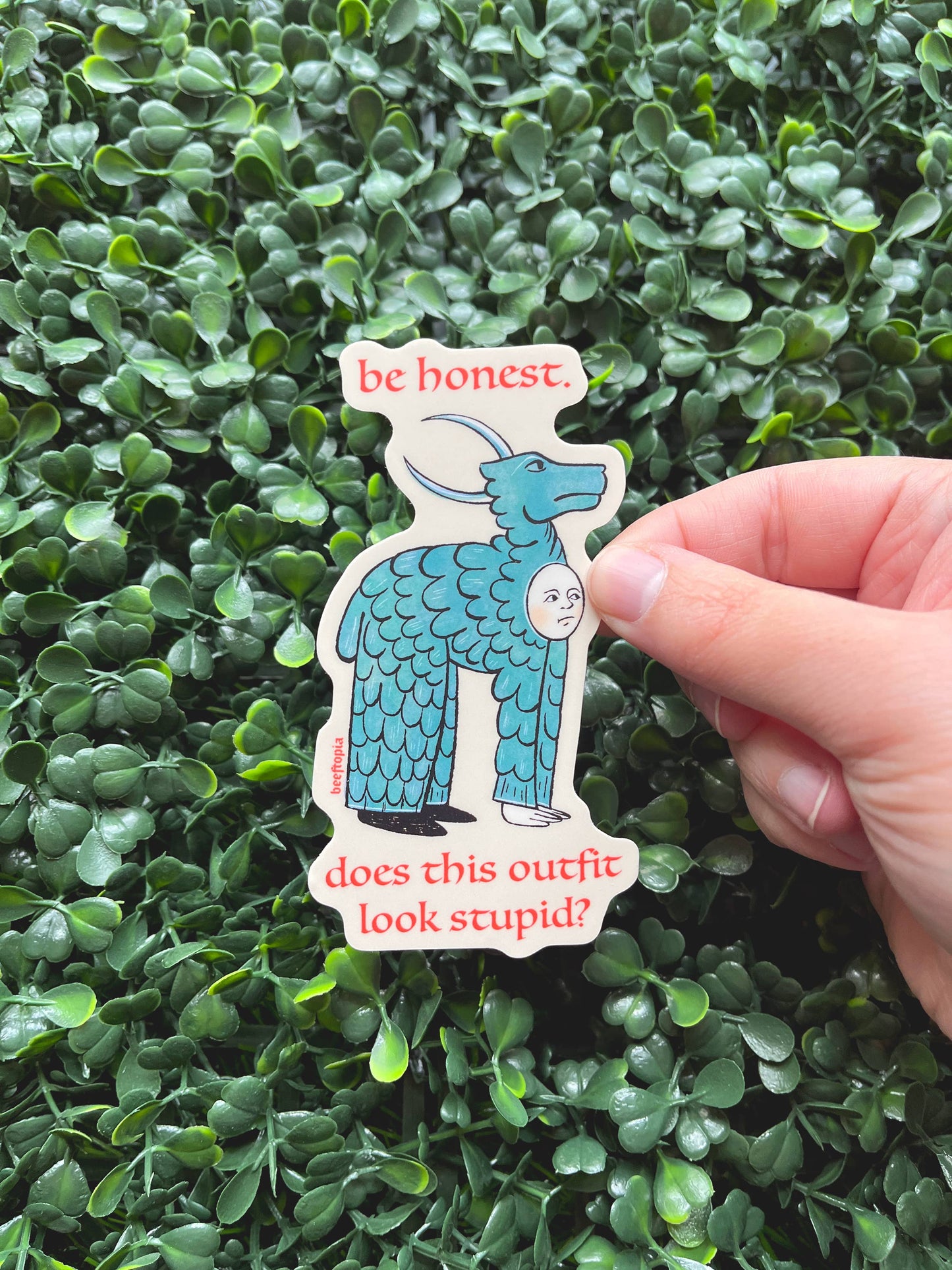 Stupid Outfit Medieval Vinyl Sticker