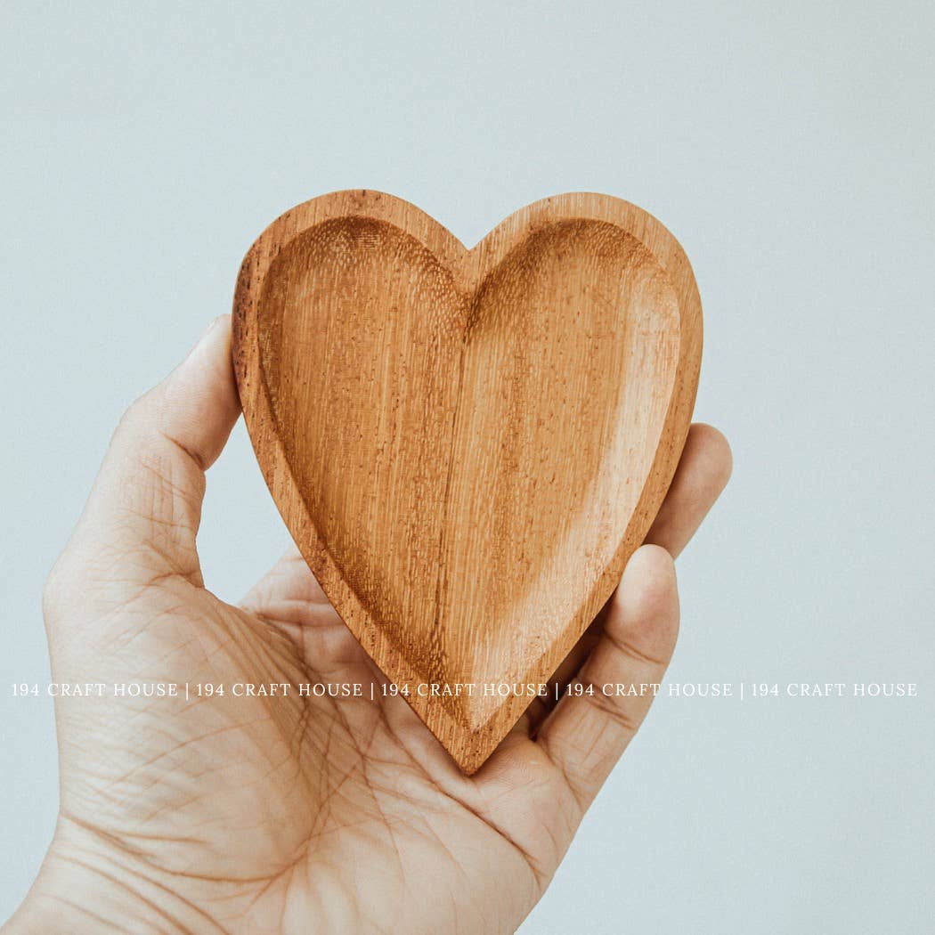 Sweet Heart Wooden Tray
