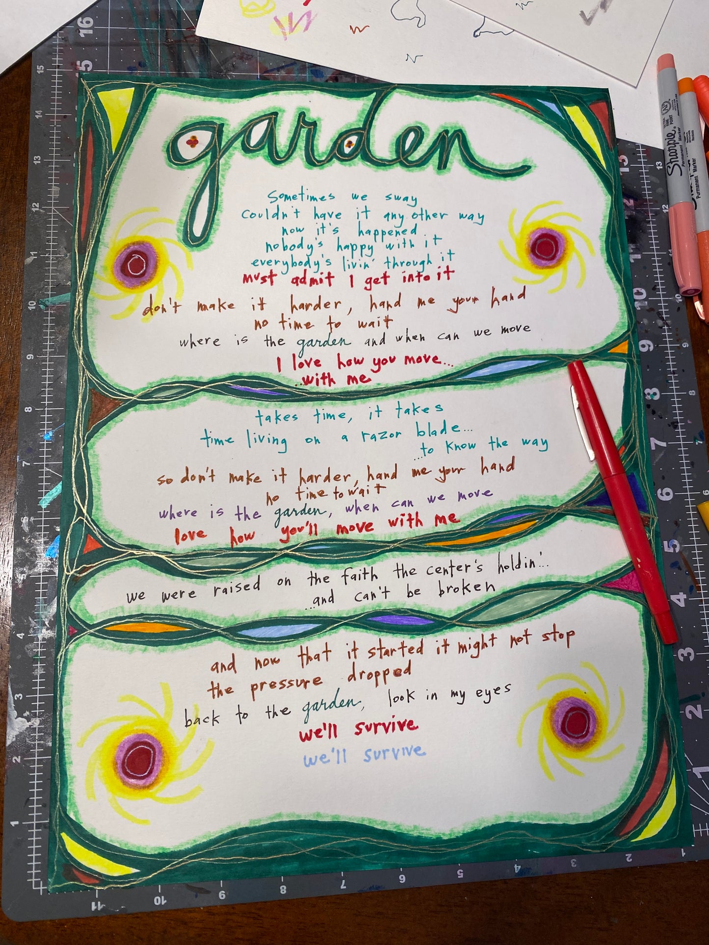 Handwritten Personalized Lyrics