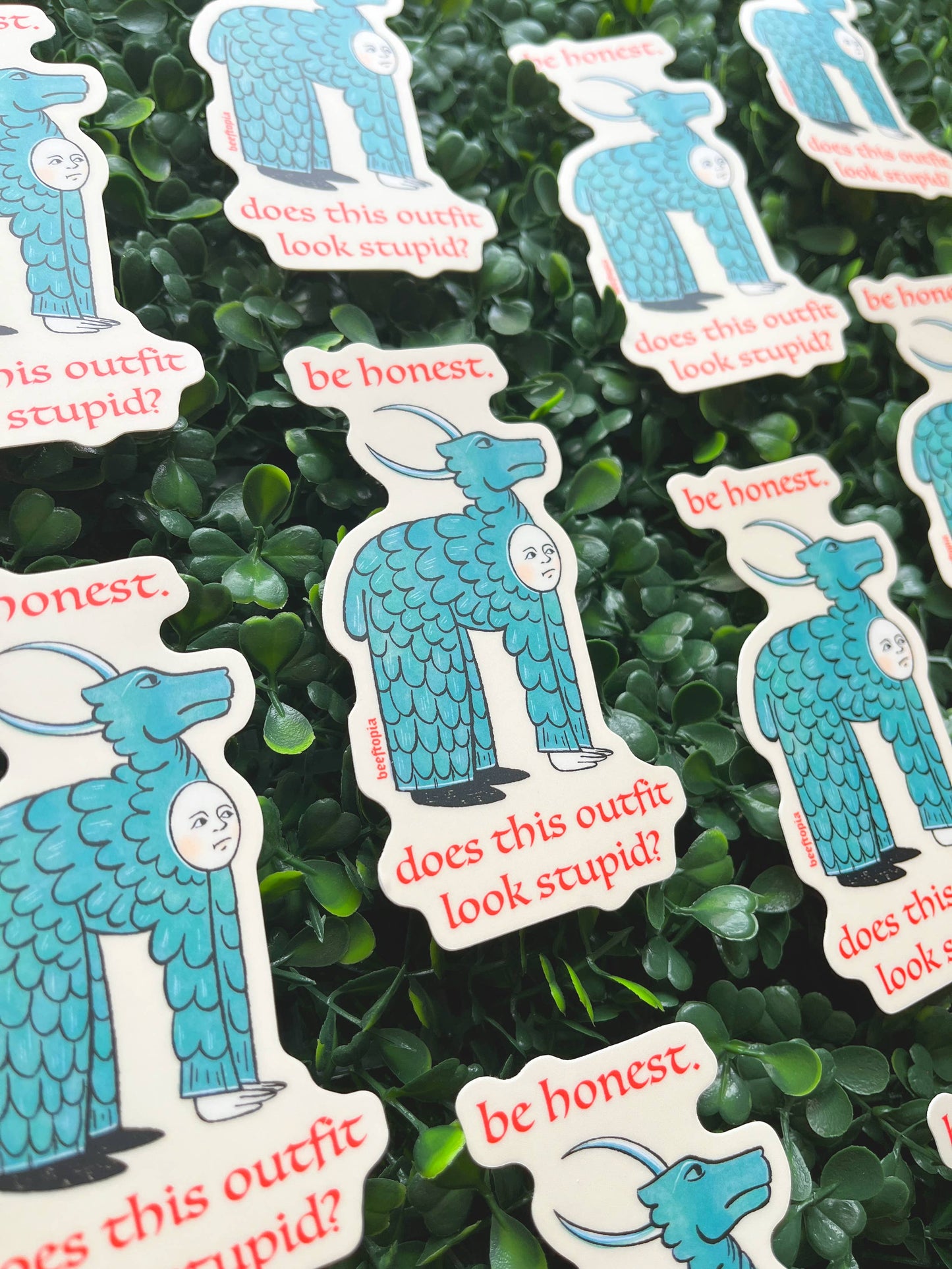 Stupid Outfit Medieval Vinyl Sticker