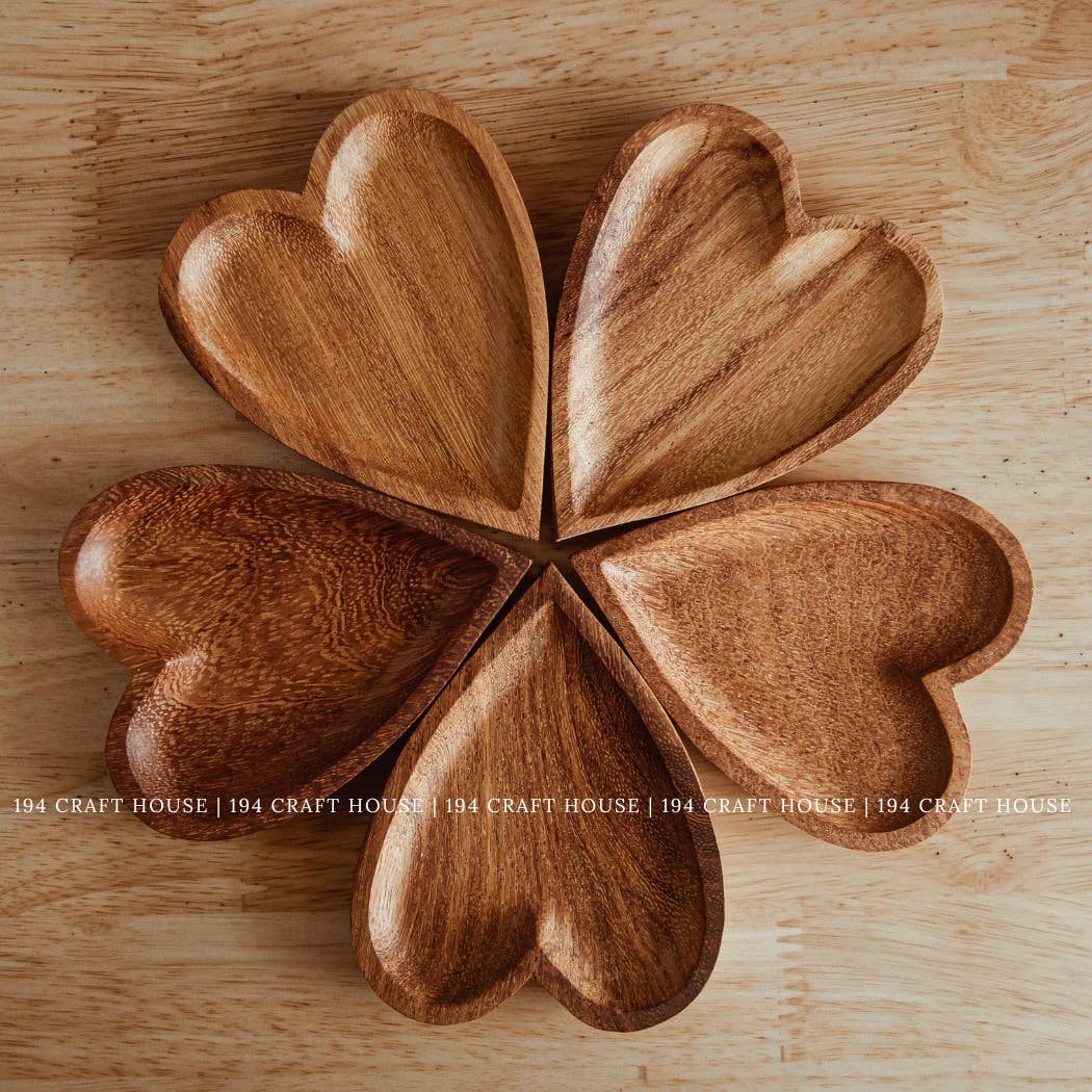 Sweet Heart Wooden Tray