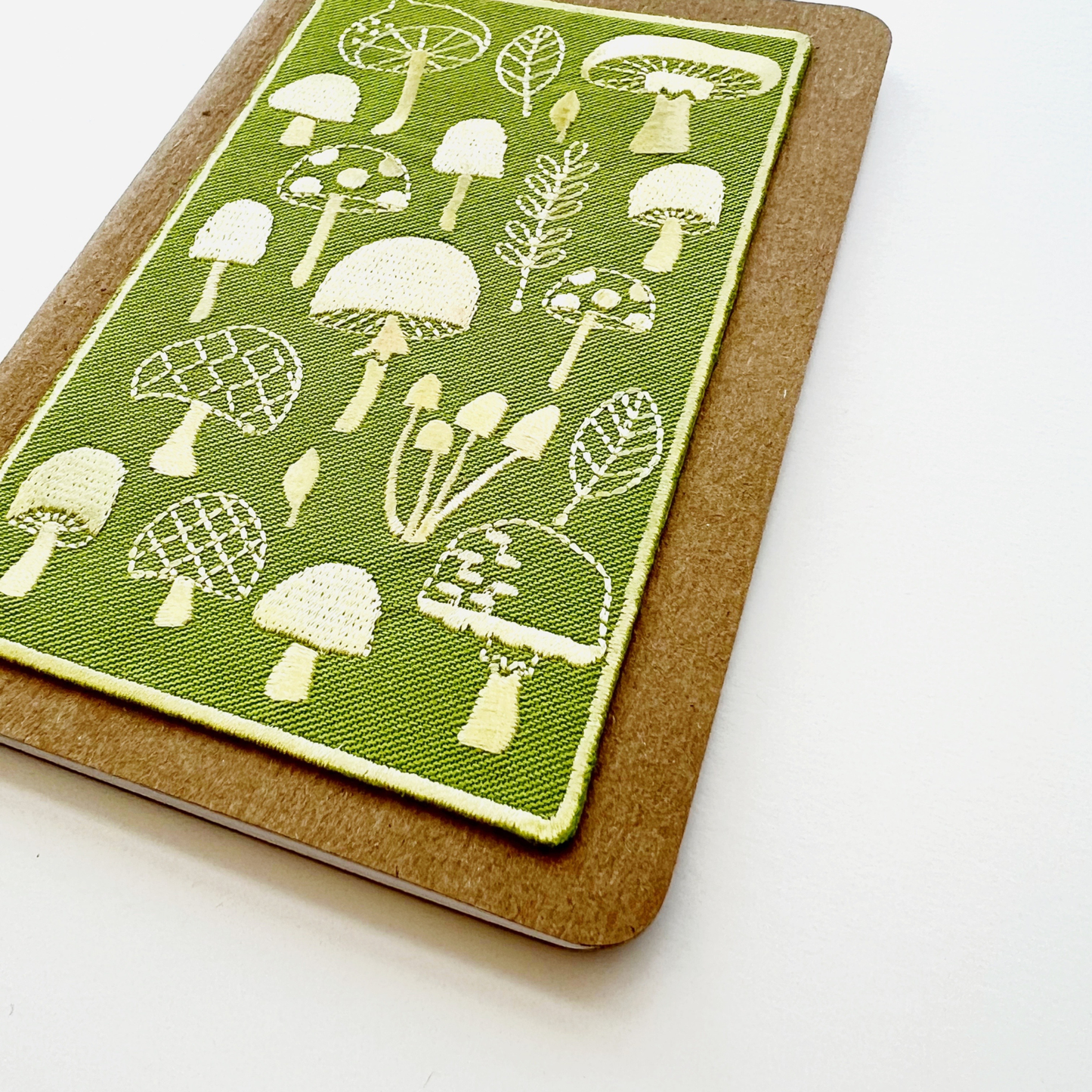 Mushrooms Embroidery Pocket Notebook
