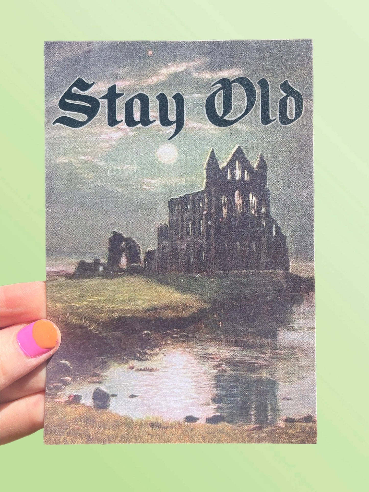 POSTCARD Stay Old RUINS