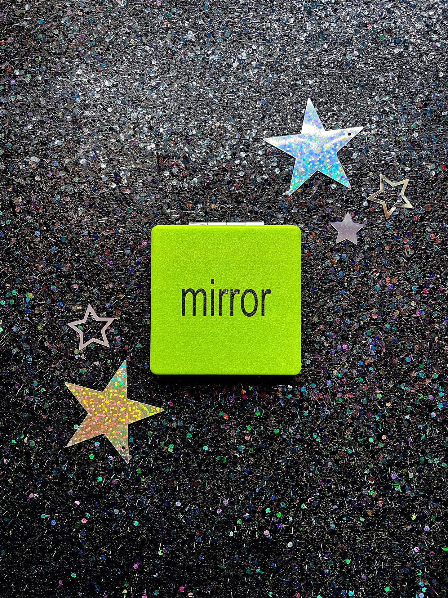 Bratty Green Compact Mirror