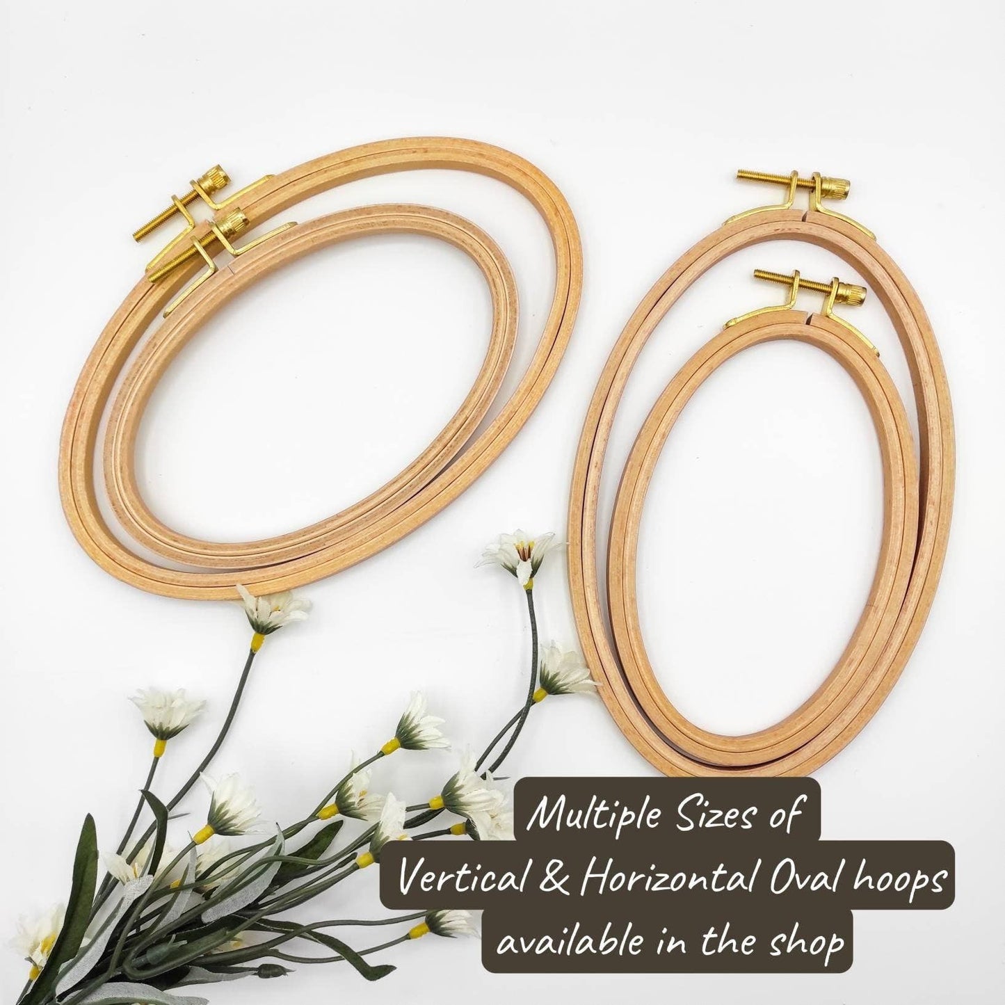 Round Beechwood Hoop 3"/4"/5"/6"