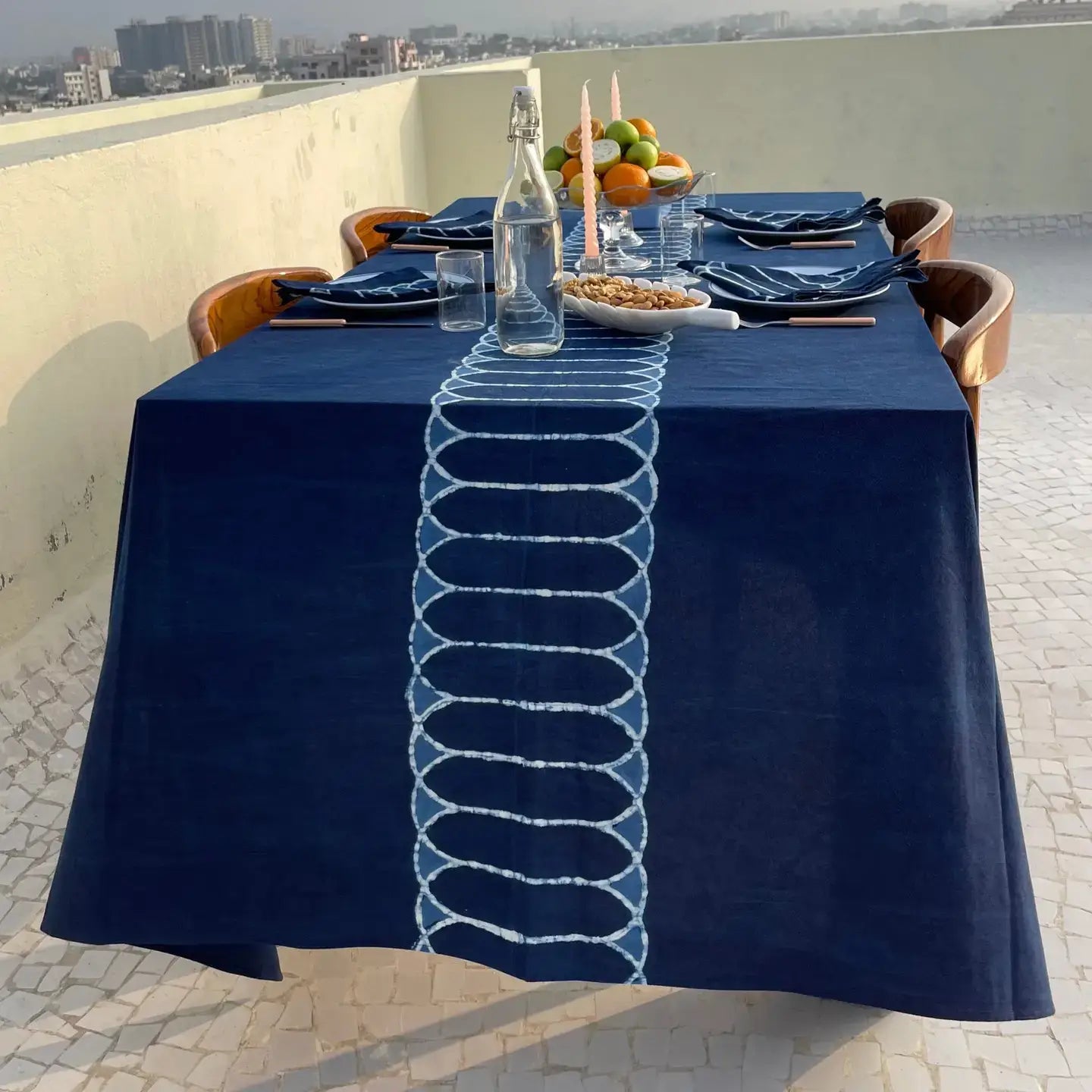 Together Indigo Tablecloth Handmade Fair-Trade