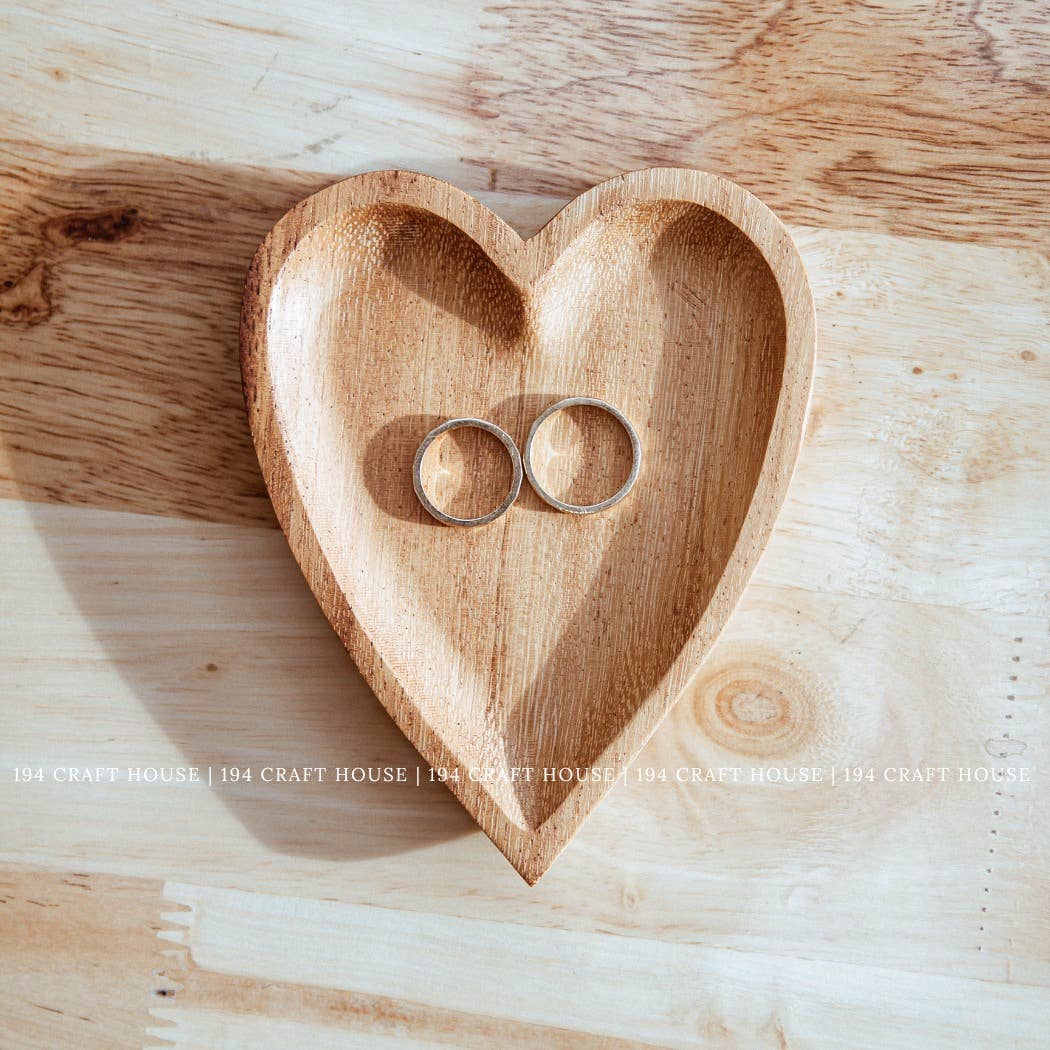 Sweet Heart Wooden Tray
