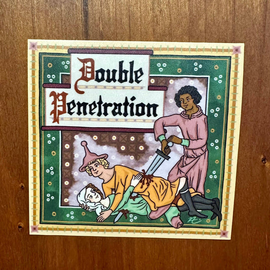 Double Penetration - Medieval Sticker
