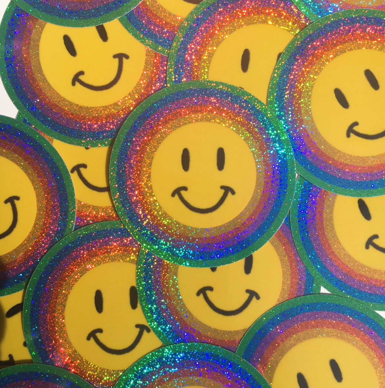 Smiley Face STICKER 3 Inch