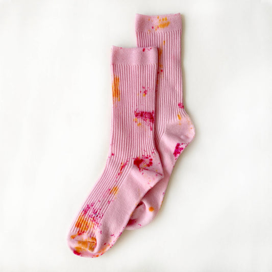 Shortcake Hand-dyed Dressy Socks