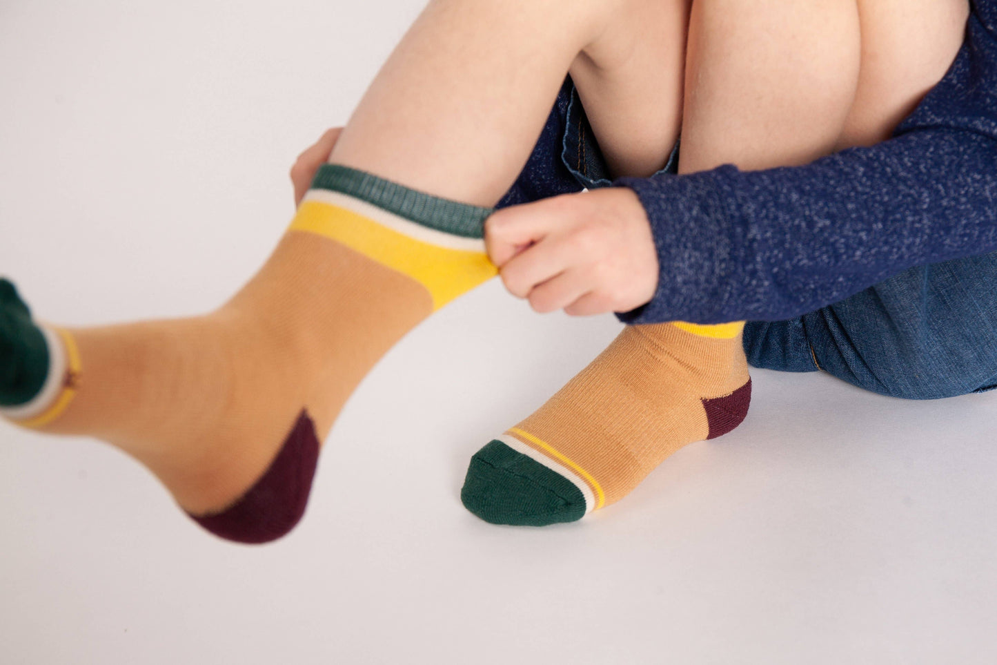 Children's Socks, Merino Wool Mini-Crew