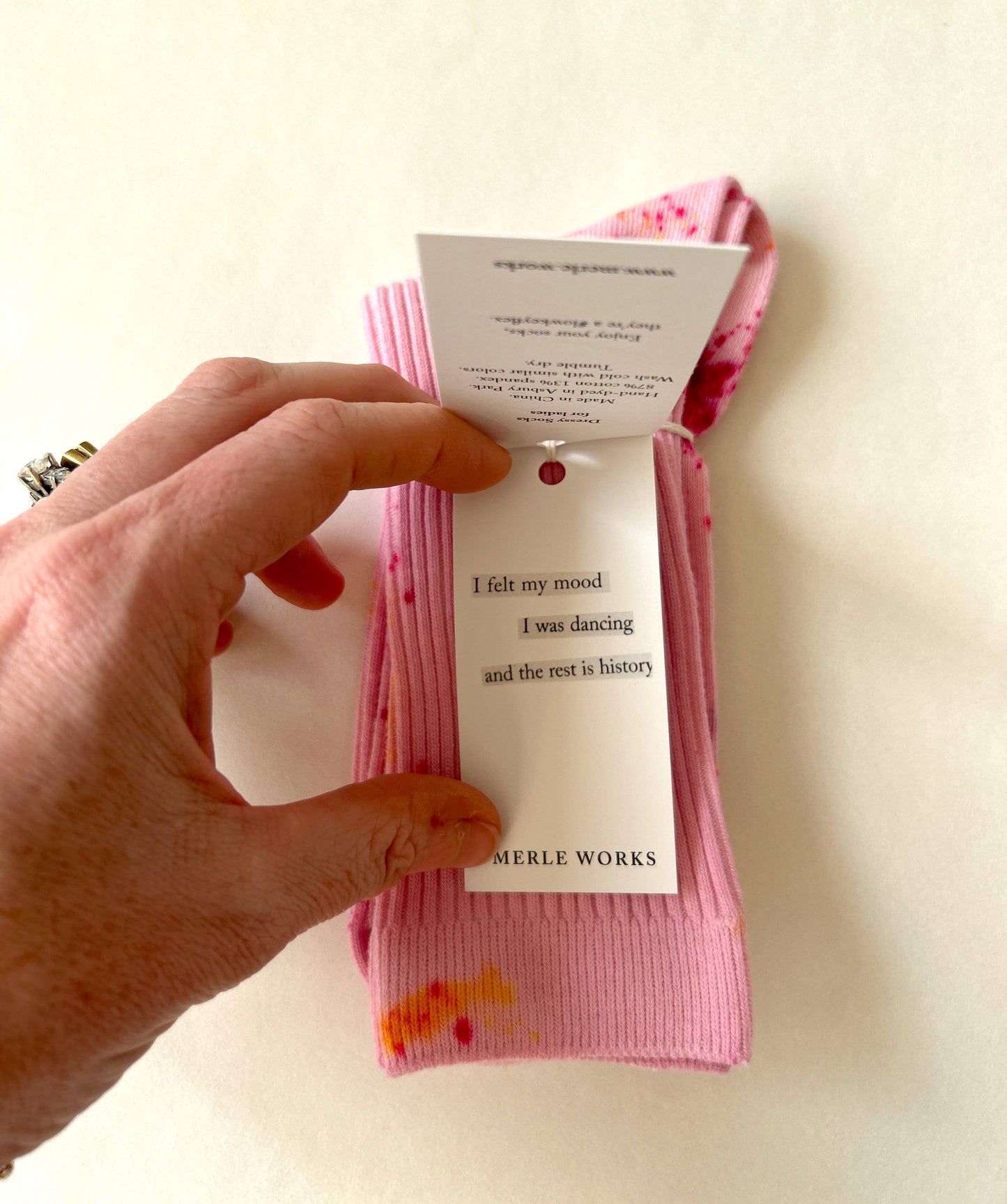 Shortcake Hand-dyed Dressy Socks