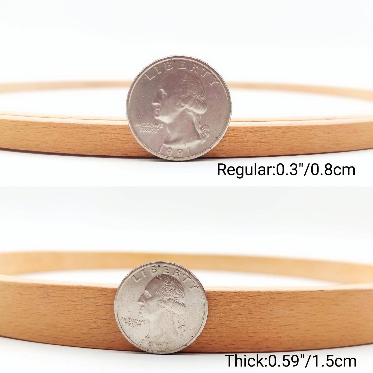 Round Beechwood Hoop 3"/4"/5"/6"