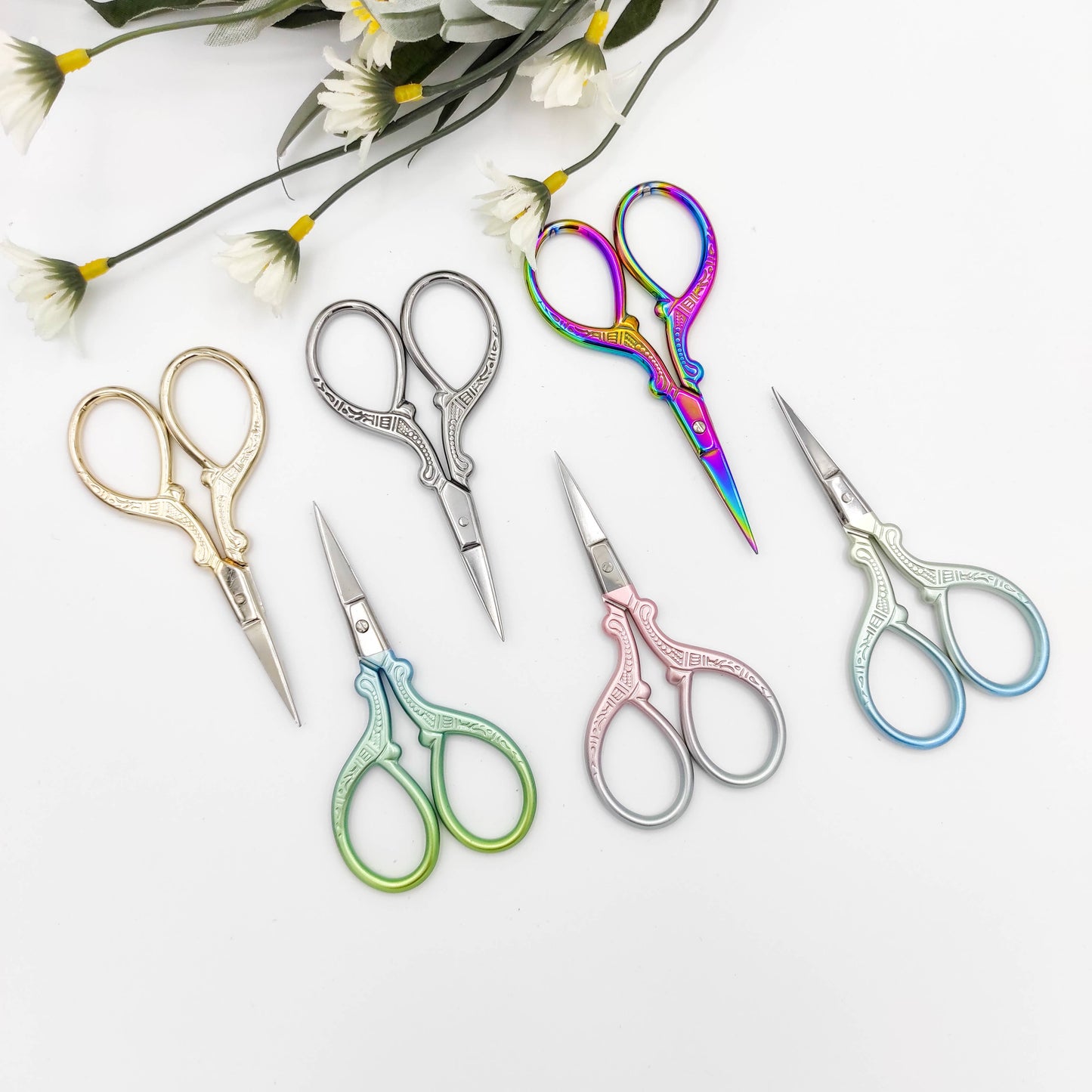 Pattern Stainless Steel Stylish scissors