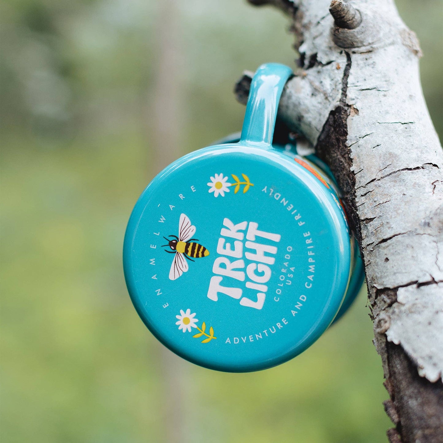 Enamel Coffee & Camp Mug | Garden Buzz | 16 oz | Poppies