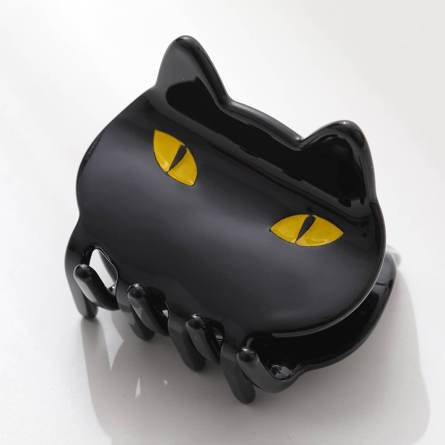 Black Cat Face Claw Clip - Small