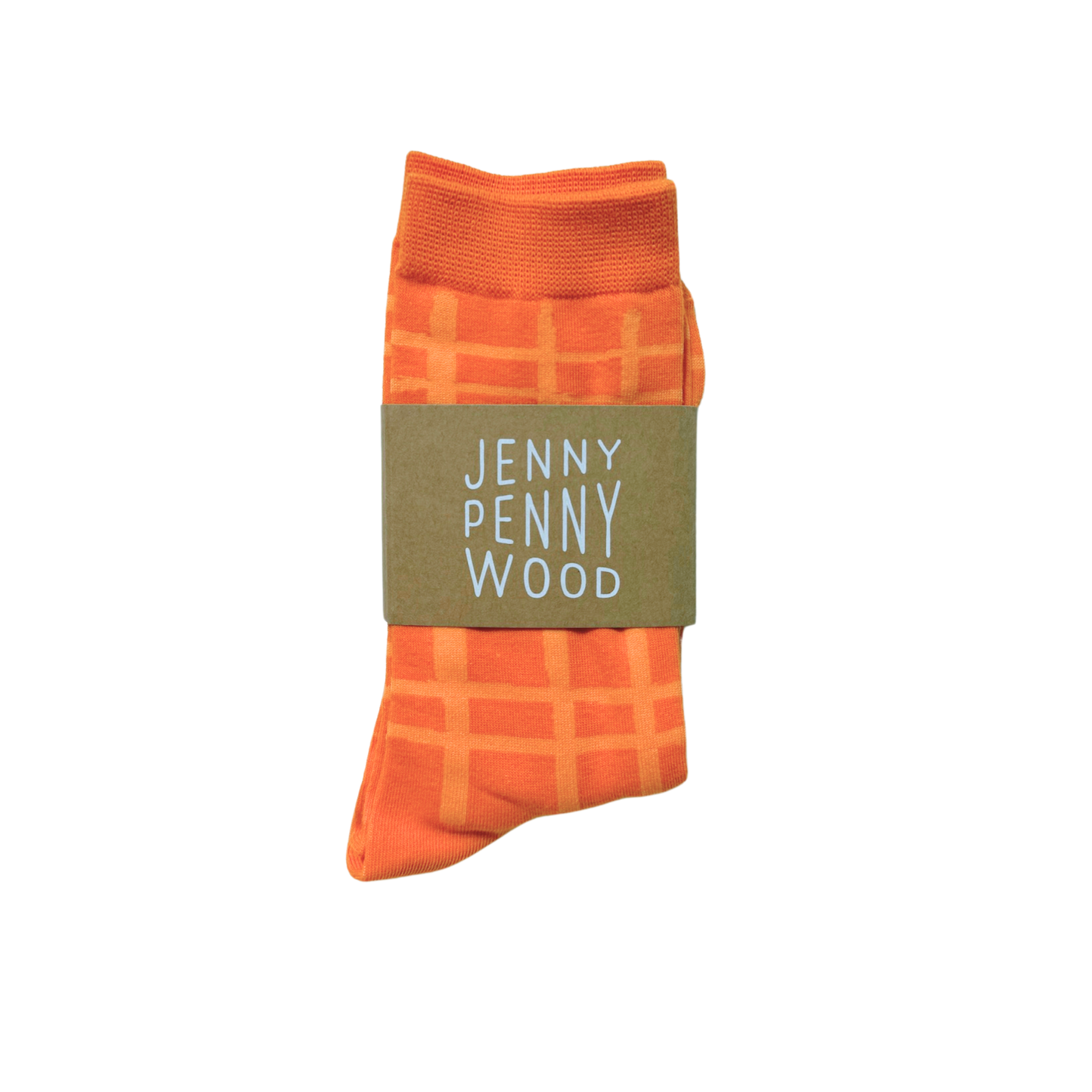 Crew Socks - Darby in Tangerine