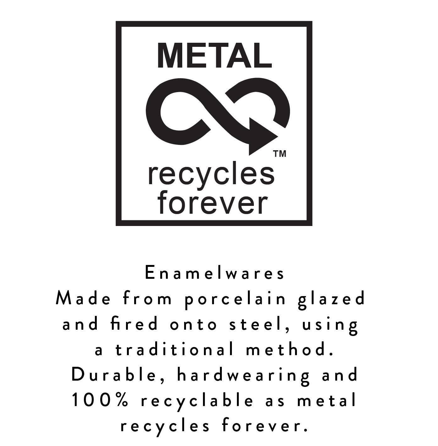 Tall Enamel Utensil Holder in Sulphur Yellow / Old Rose