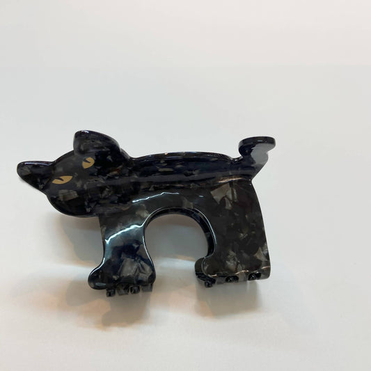 Arched Black Cat Claw Clip - Large